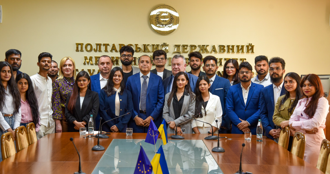 Офіційний робочий візит Й. В. Пана Раві Шанкар, Посла Індії в Україні, до Полтавського державного медичного університету
