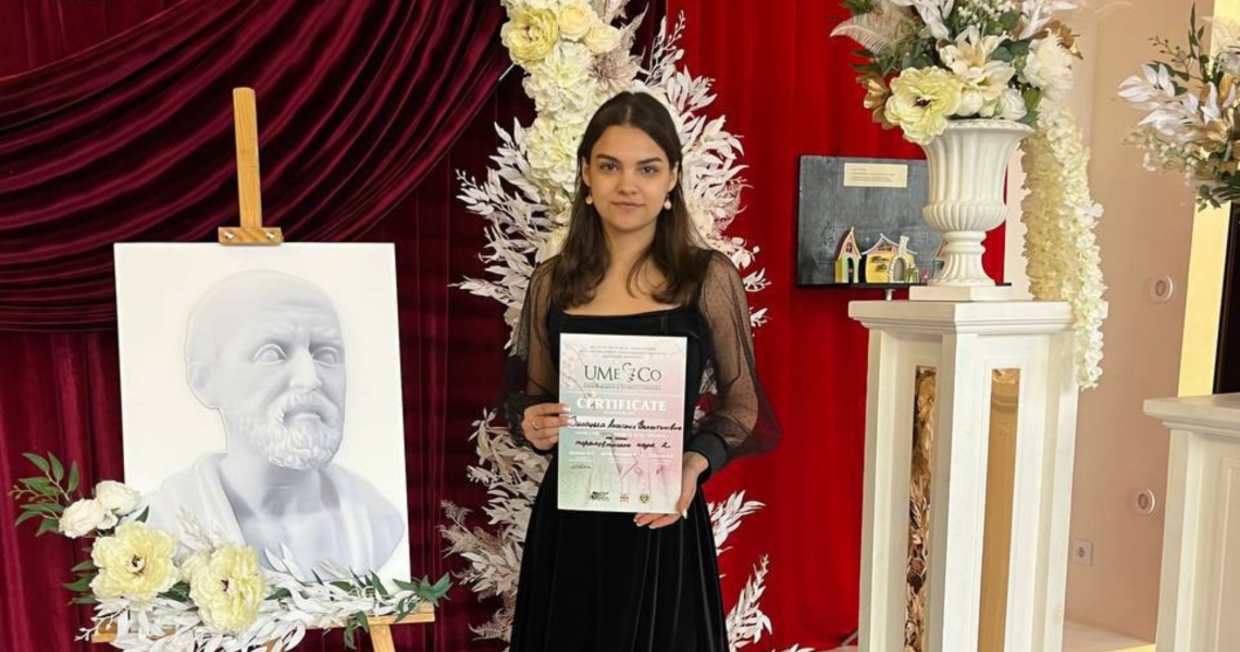 Наукова робота студентки ПДМУ здобула визнання журі / Scientific achievement of a PSMU student recognized by the jury