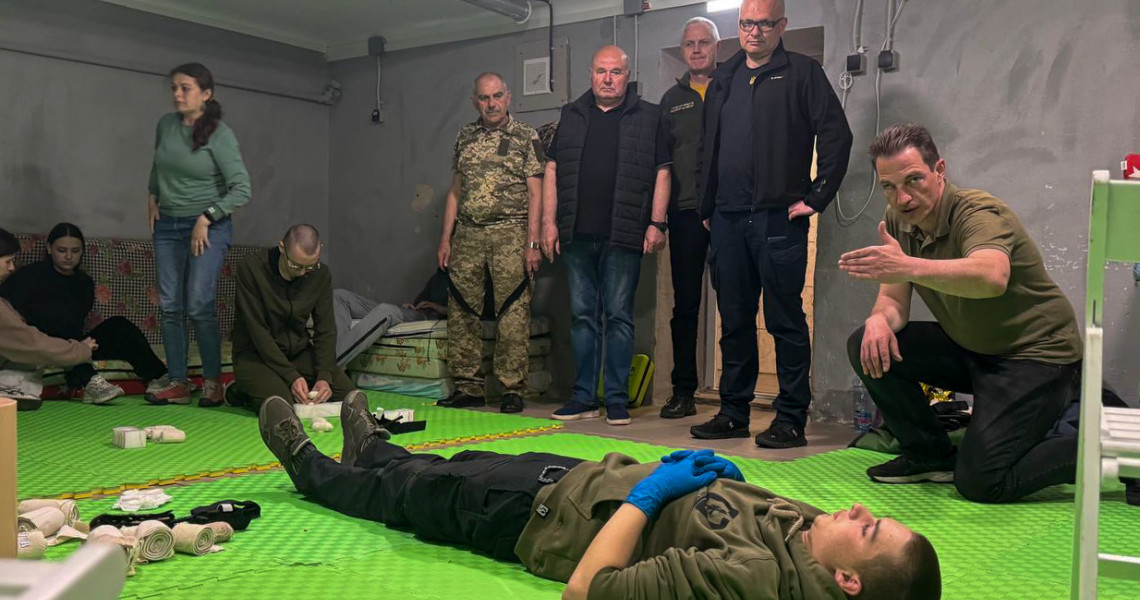 Два дні активної роботи та суцільної підготовки з домедичної допомоги у ПДМУ / Two Days of Intensive First Aid Training at PSMU
