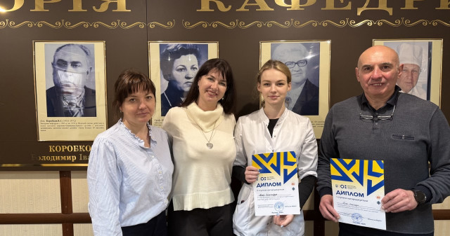 Вітаємо: перемога студентки стоматологічного факультету ПДМУ на Всеукраїнському змаганні / Congratulations: Victory of PSMU Dental Student at the All-Ukrainian Competition