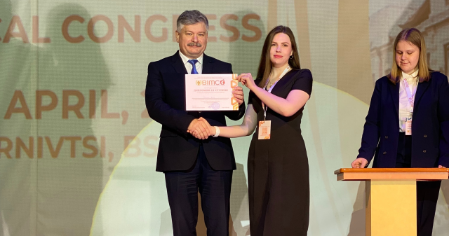 Перемога студентки ПДМУ на міжнародному медичному конгресі / Victory for PSMU Student at International Medical Congress