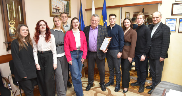 Делегація від Національного студентського об`єднання «Українська асоціація студентів» приїхала з товариським візитом до ПДМУ