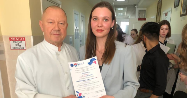 Студентка ПДМУ стала дипломанткою на Всеукраїнській студентській науковій конференції у Вінниці / PSMU Student Awarded at National Student Scientific Conference in Vinnytsia